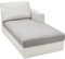 CHELZEN Sofa Sitzkissenbezug, Hochelastischer Sitzbezug, Stretch Sofasitzbezug Schonbezug Schutz Sofabezug L-förmiger Ecksofas für Wohnzimmer (Chaiselongue, Silbergrau)