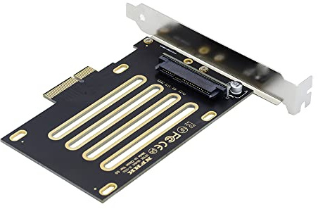 Cablecc Nvme PCI-E 4.0 X4 Lane auf SFF-8639 U.3 U3 Kit Host Adapter für Motherboard PM1735 NVMe PCIe SSD