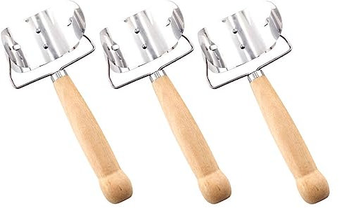 DOITOOL Heimwerkzeuge 3 Stück Metall-Kekspresse Kreisschablone Edelstahl Kekspresse Knödelpresser Raviolischneider Knödelpresse Quetscher Nudelpresse Werkzeug Küchenbedarf Heimbedarf
