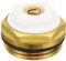 PATIKIL 3/4 BSP Mâle Filet Manuel Radiateur Air Ventilation Bouchon Vanne, Laiton Bouchon pour Radiateur Chauffage, Or Blanc