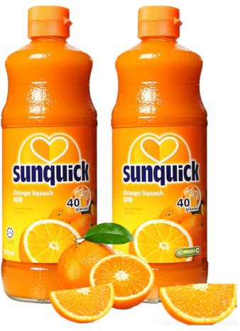 Sunquick Real Fruit Concentrate Juicer - Fruity Refreshment (Orange, 2 Bottles)