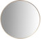 HOMLA Elora Miroir sur Pied décoratif Rond Doré 80 x 80 cm