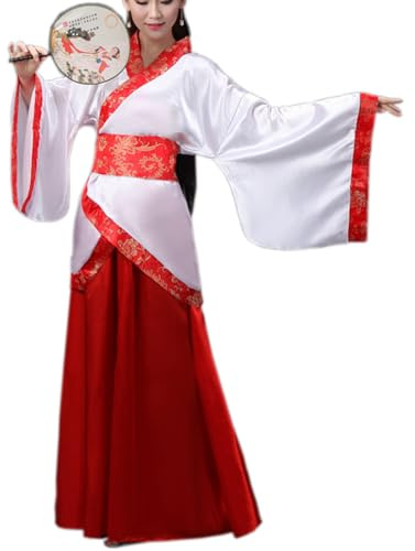 Oneyijun Costume Tang pour femme, style chinois antique, rétro, costume traditionnel, robe à manches longues pour spectacle, danse, spectacle, cosplay, fête
