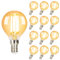 GBLY 12 Stück LED Glühbirne E14 Vintage Lampe - G45 Edison Retro Glühlampe 2700K 4W Warmweiß Filament Leuchtmittel Birne Glas Antike Energiesparlampe für Hotel Haus Café Bar