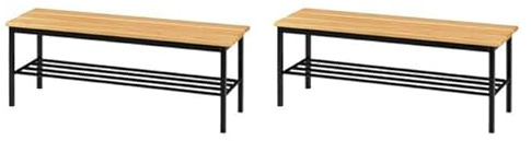 Pack 2 Bancos Vestuario 622 Pino - Montado (2, 1200x400x450mm)