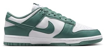 Nike Dunk Low Next Nature DD1873-107, Scarpe da Ginnastica Basse (Bianco/Verde, Sistema Taglie Calzature EU, Adulto, Numero, Media, 40.5)