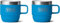 YETI Rambler Espresso Mug, Vacuum Insulated Stainless Steel Stackable Mug, Big Wave Blue, 2 Pack 6 oz (177 ml)