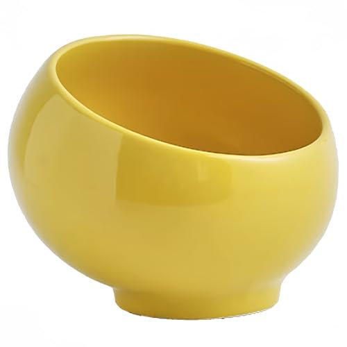 Dowbom Entrance Table Key Bowl, Metal Candy Bowl, Home Decoration Gift, Office Candy Bowl (Yellow, 15cm)
