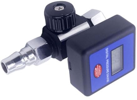 PneumaticAir Regulator Control Valves Digital Pressure Gauge Regulating 1/4in for Spray Guns Air Pressure Regulator Spray Guns Regulator