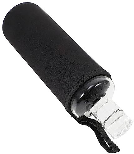 HOMOCONO Carafe with Lid Multi-Function Empty Bottle Wear-Resistant Juice Bottle Flask Water Bottles Juice Accessory Juice Bottles Transparent Juice Bottle High Borosilicate Glass