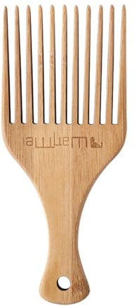 Peine Para Desenredar El Cabello - Peluquería Peine Con Tenedor De Madera Peine Para Insertar El Cabello Peine Con Cabeza De Aceite Peine Con Cola Puntiaguda Peine De Bambú Con Espalda Grande Peine De