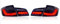 Auto Heckleuchte für BMW Serie 5 F10 F18 2011 2012 2013 2014 2015 2016 2017,Wasserdichtes Blinklicht Wasserdicht Rücklicht Multifunktion Signallicht Sicherheit Licht,Smoke