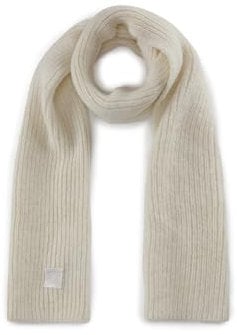 CODELLO Damen Schal Strickschal aus Rippstrick (weiß)