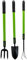 HomeVibe 3PC Telescopic Garden Hand Tool Set – Extendable Gardening Fork, Trowel & Cultivator – Adjustable Handle for Comfortable Planting & Weeding
