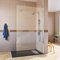 SIRHONA Porte de Douche Coulissante 70x200 cm, Verre Trempé 8mm Transparent, Isolation Thermique, Étanche, Barre en Acier Inoxydable, Montage Murale Réglable -15mm, Design Moderne pour Salle de Bain