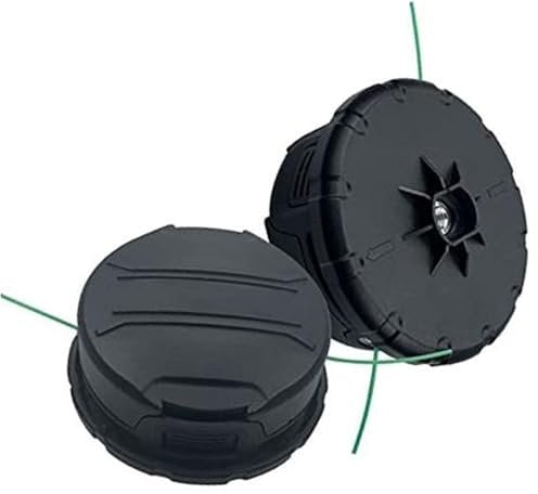 Yurefax DWO1DT995 Replacement Trimmer Head, 6.1m long 2mm dia Trimmer Spool Compatible with De-walt DCST970 DCST922 DCST925 DCST920, DCST9990 Cordless String Trimmers (2) Line Spool(BLACK 2)