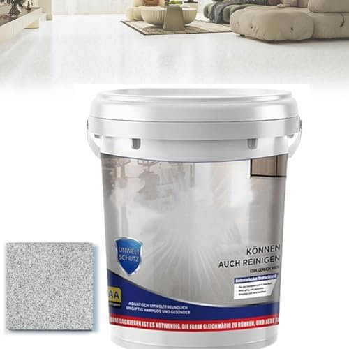 WANWEN Epoxy Colored Sand Floor Paint, High-Gloss Marble Effect Epoxy Floor Paint, Epoxy Colored Sand Self Leveling Coating, Concrete, Tiles, Marble (b)