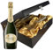 Perrier Jouet Grand Brut Champagne Champagne and Flutes in Wooden Hinged Presentation Box 75cl 12.5% abv