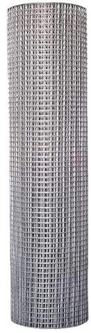 Clôture métallique soudée enduite, 1 m x 30 m, trous de 1,6 cm, clôture en maille trempée à chaud, clôture de jardin, clôture en rouleau pour cage soudée pour poulet, cerf, lapin et autres petits