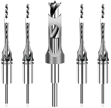 Vierkantloch-Einsteckbohrer-Set, Holz-Vierkantlochbohrer 6,4–25 mm, HSS-Fräser, Einsteckmeißel, Twist for Holzbearbeitungswerkzeug, 1 Stück (18 mm)(22mm)