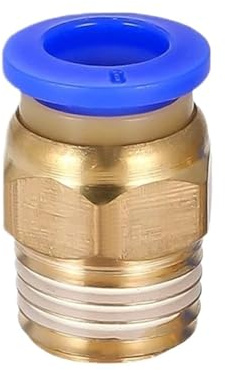 Raccord pneumatique à Air PC, connecteur rapide 4-m5 4-M6 4mm 6mm 8mm 10mm 12mm, filetage mâle 1/4 1/2 1/8 3/8, tuyau comprimé(8-03,10pcs)