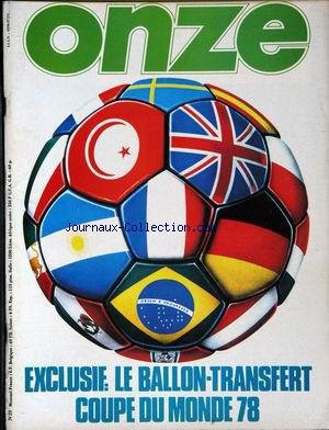 ONZE [No 29] du 01/05/1978 - LE BALLON-TRANSFERT - COUPE DU MONDE 78.