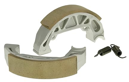 Bremsbackensatz für Trommelbremse 100x20mm | Trommelbremse Hinterrad, 2 Federn, OEM S578 kompatibel mit Piaggio NRG 50 LC Wasser SAL1T, Piaggio Zip SSL 25 bis Bj. 1999
