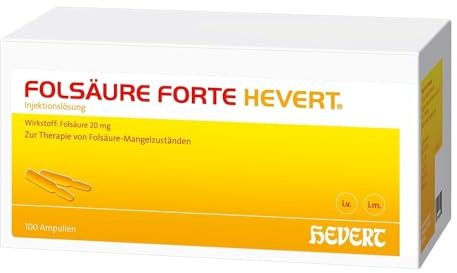 FOLSÄURE FORTE Hevert 20 mg Inj.-Lösung Amp. 100X2 ml