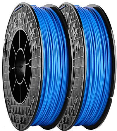 UP Fila Premium ABS 3D Printer Filament, Low Odor, Consistent 1.75mm Diameter,1KG (500g×2 Spools), Blue