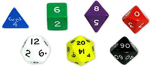 Koplow Games KOP10827 Jumbo Polyhedral Dice Game Set