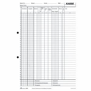 RNK Kassenbuch EDV A4 2x50 Blatt