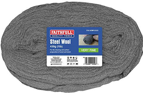 Faithfull FAIASW1OOO - Lana de acero (450 gr, grado 000)