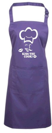 Edward Sinclair Koch- und Backschürzen | Kiss the Cook, violett, Einheitsgröße