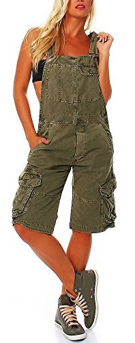 Jet Lag Damen Overall Shorts capulet olive S