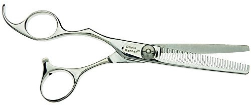 Olivia Garden Haarschneide-Schere SilkCut Effilierschere Linkshand, Japan, 35 Zähne
