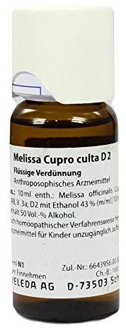 MELISSA CUPRO culta D 2 Dilution 50 ml