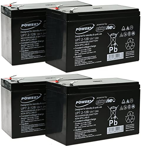 akku-net Blei-Gel-Akku für USV APC RBC 24, 12V, Lead-Acid