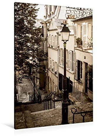 Premium Textil-Leinwand 80 x 120 cm Hoch-Format Montmartre | Wandbild, HD-Bild auf Keilrahmen, Fertigbild auf hochwertigem Vlies, Leinwanddruck von Sebastian Rost