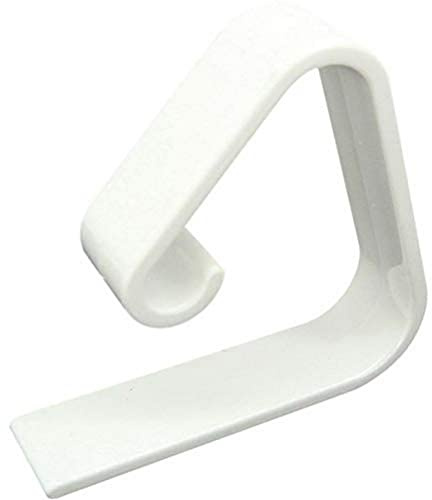 FACKELMANN Tischtuchklammer, Kunststoff, weiß und transparent-Nicht frei wählbar, 5, 5 cm, 14461