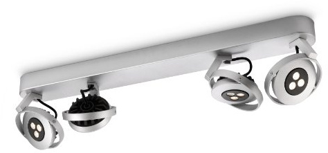 Philips Ledino LED-Spotbalken Teqno 4-flammig dimmbar 6 W, aluminium lackiert 564244816
