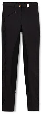 HKM, Pantalones de Equitación Infantil, Negro, 158