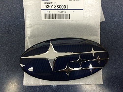 Subaru Original Metall Automobilornament, Chrom, Blau, 1 Packung