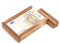 Casa Vivente Magische Geldgeschenkbox, Knobelspiel aus Holz, Geschenkverpackung mit Trickverschluss, Geduldspiel als Originelles Geburtstagsgeschenk, Verpackung für Geldgeschenke