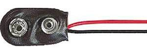 1 x CONNETTORE PER PORTAPILE E PILE DA 9 V