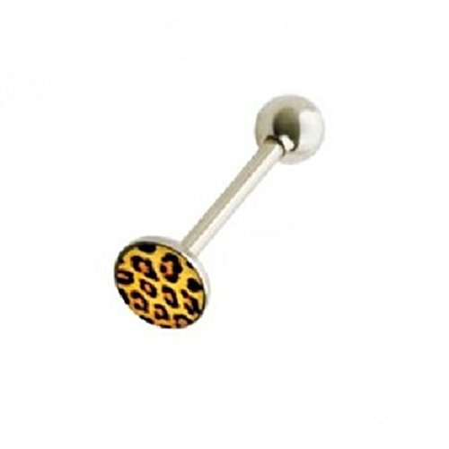 eeddoo Piercing Stab brennender Würfel Silber Edelstahl 1,6 x 16mm