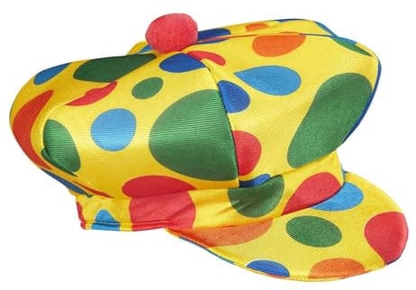 W WIDMANN MILANO Party Fashion, Clown-Punkte-Beret, einzigartiger Stil, optimaler Komfort, Einheitsgröße, Sicherheitshinweis, unverzichtbares Accessoire für Ihre Feste und Feierlichkeiten