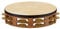 Meinl Percussion Vintage Headed Tambourine - 2-reihiges Tamburin - Durchmesser 10 Zoll - Siam Eiche / Messing, Walnut Brown / Natur (TAH2V-WB)