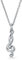 Bling Jewelry Professeur De Musique Étudiant Musicien Clé De Sol Pendentif En Forme De Note De Musique Pour Femmes Adolescentes .925 Argent Sterling