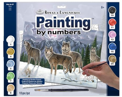 Royal & Langnickel PAL19 Wolves Painting by Numbers Kit