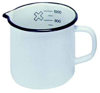 Krüger Milchtopf 12 cm, mit Ausguss weiss
